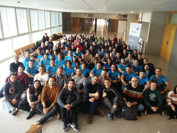 Group photo of the meeting Drupal Day Spain 2019