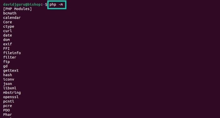 Getting a list of installed PHP modules