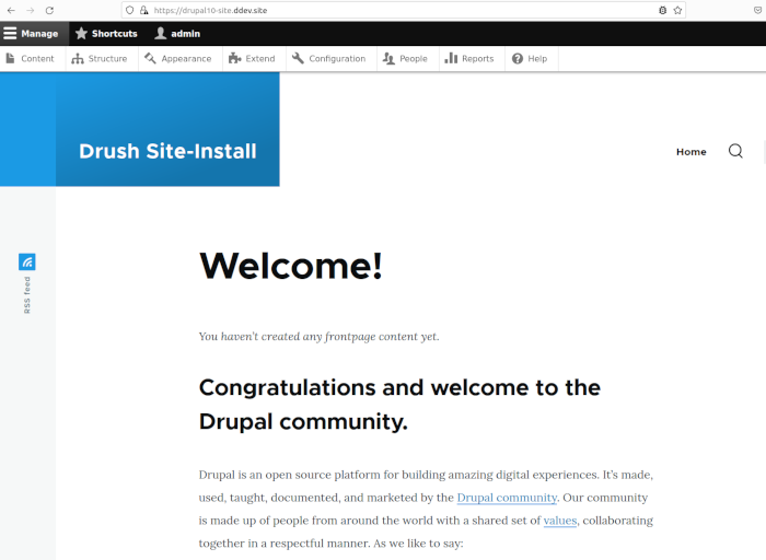 Enabling a Drupal site in your local environment using DDEV