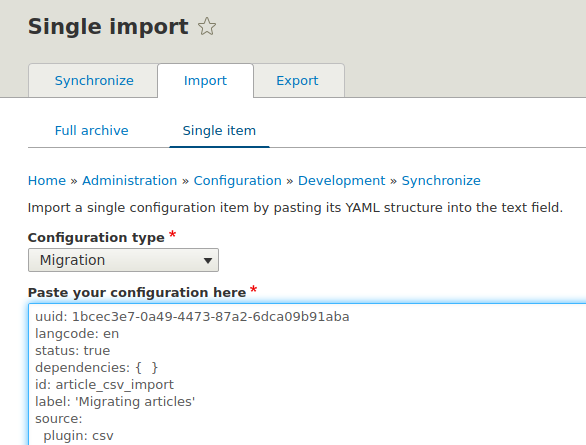 Drupal Migration load File by Config