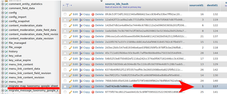 Drupal Devel Output in database